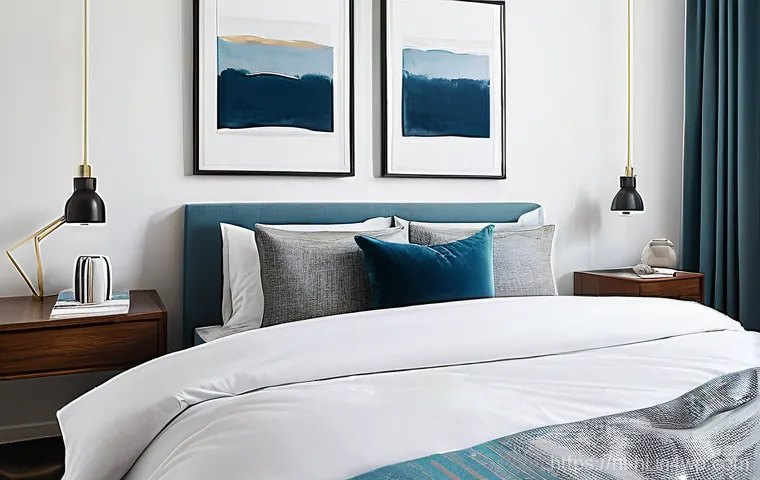 깔끔한 침대 만들기의 중요성 - **Prompt:** A serene and inviting bedroom interior, with the focal point being a perfectly made bed....