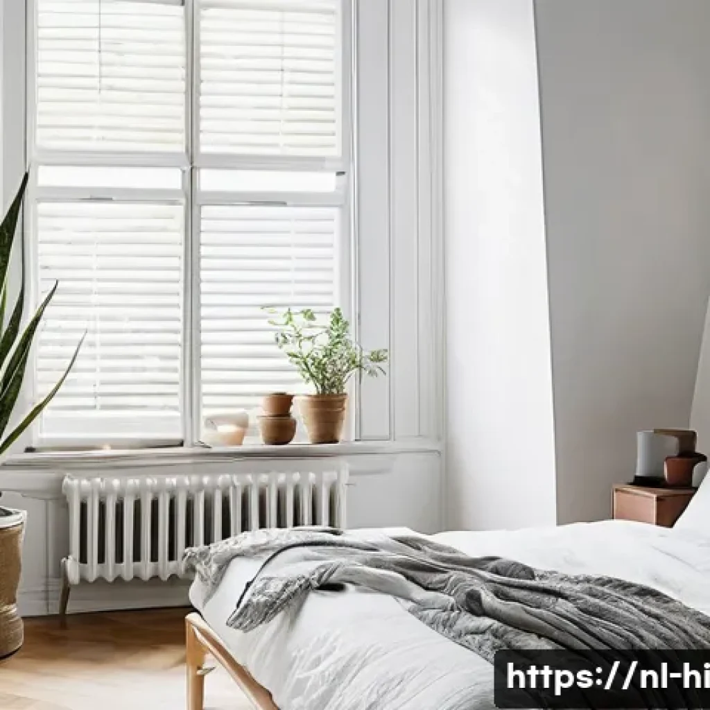 최적의 수면을 위한 가정에서의 변화 - **Prompt:** "A serene, well-lit bedroom in a contemporary European style, specifically evoking a cal...